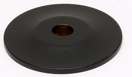 Alno A815-1P-BRZ: 1" Traditional Round Backplate for Cabinet Knob - Bronze