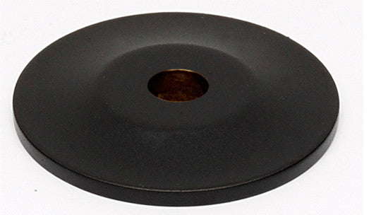 Alno A815-1P-MB: 1" Traditional Round Backplate - Matte Black