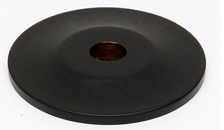 Alno A815-1P-MB: 1" Traditional Round Backplate - Matte Black