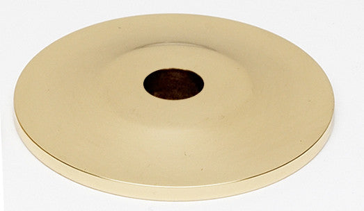 Alno A815-1P-PB/NL: Traditional Backplate - Unlacquered Brass