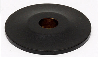 Alno A815-34P-MB: 3/4" Traditional Round Backplate - Matte Black
