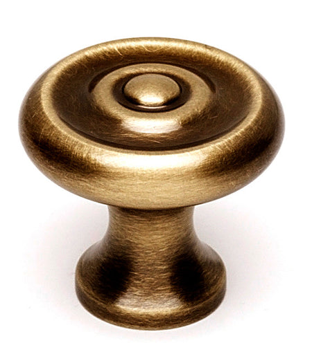 Alno A817-1-AEM: 1" Traditional Cabinet Knob - Antique English Matte