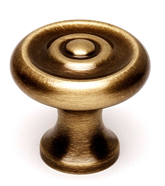 Alno A817-1-AEM: 1" Traditional Cabinet Knob - Antique English Matte