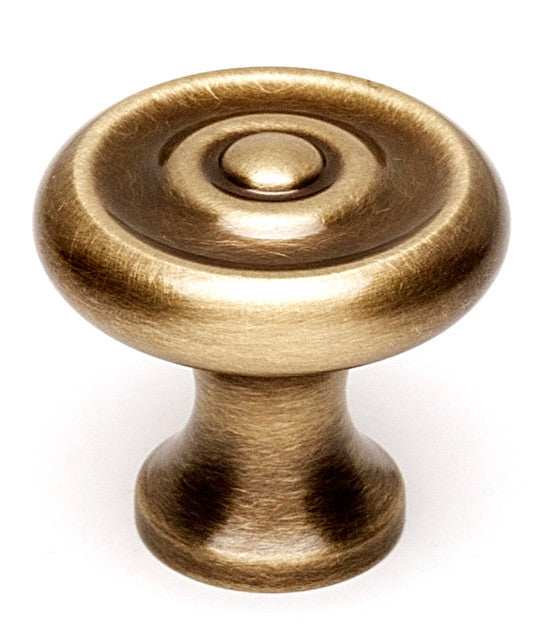 Alno A817-1-AE: 1" Traditional Cabinet Knob - Antique English