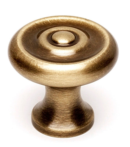 Alno A817-1-AE: 1" Traditional Cabinet Knob - Antique English