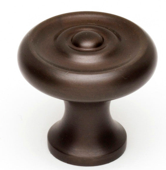 Alno A817-1-CHBRZ: 1" Traditional Cabinet Knob - Chocolate Bronze