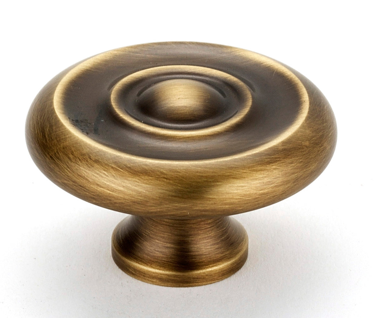 Alno A817-14-AEM: 1-1/4" Traditional Cabinet Knob - Antique English Matte