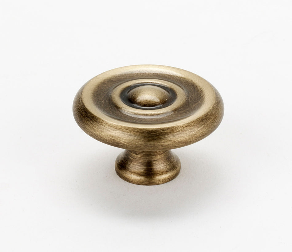 Alno A817-14-AE: 1-1/4" Traditional Cabinet Knob - Antique English