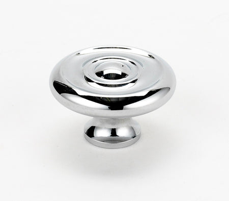Alno A817-14-PC: 1-1/4" Traditional Cabinet Knob - Polished Chrome