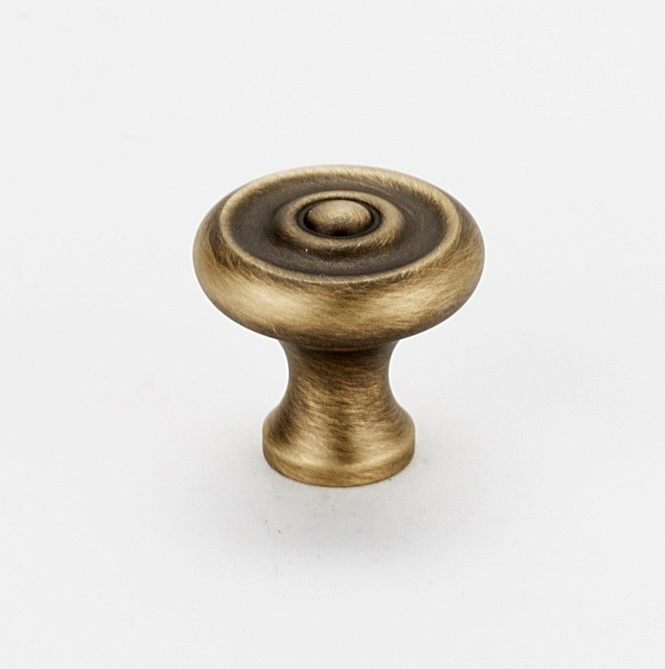 Alno A817-34-AEM: 3/4" Traditional Cabinet Knob - Antique English Matte