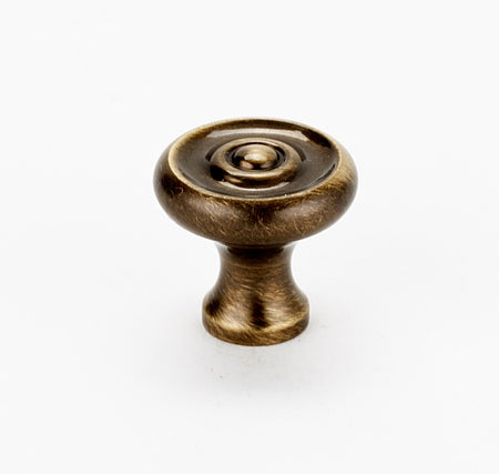 Alno A817-34-AE: 3/4" Traditional Cabinet Knob - Antique English