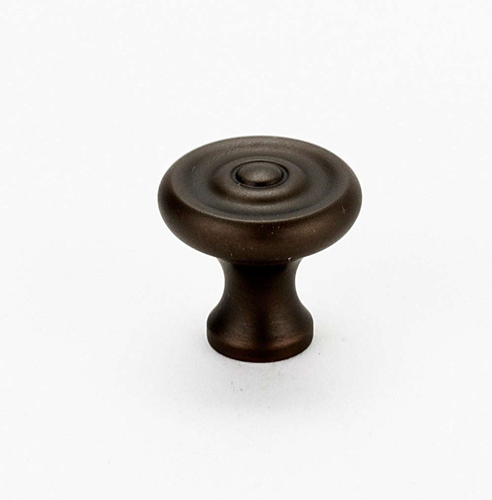 Alno A817-34-CHBRZ: 3/4" Traditional Cabinet Knob - Chocolate Bronze