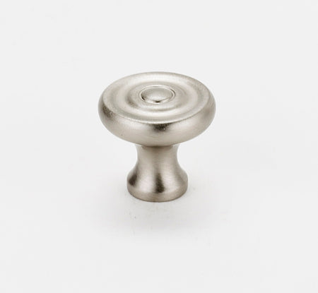 Alno A817-34-SN: 3/4" Traditional Cabinet Knob - Satin Nickel