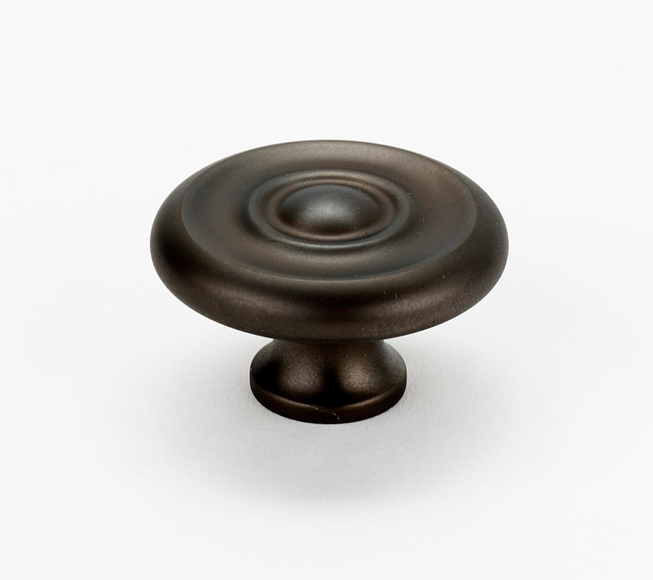 Alno A817-38-CHBRZ: 1-1/2" Traditional Cabinet Knob - Chocolate Bronze