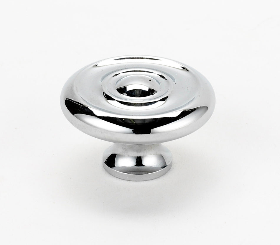 Alno A817-38-PC: 1-1/2" Traditional Cabinet Knob - Polished Chrome