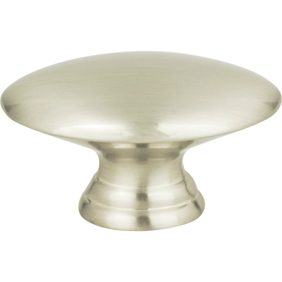 Atlas A817-BN: 1-1/2" Successi Egg Cabinet Knob - Brushed Nickel