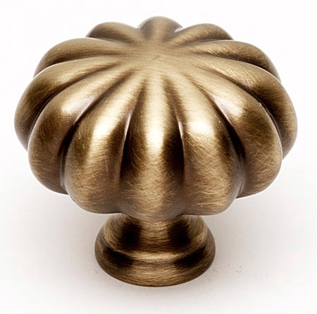 Alno A819-1-AE: 1" Traditional Cabinet Knob - Antique English