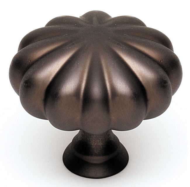 Alno A819-1-CHBRZ: 1" Traditional Cabinet Knob - Chocolate Bronze