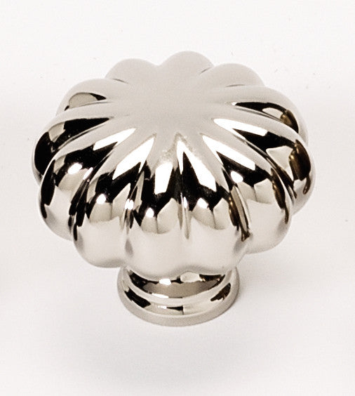 Alno A819-1-PN: 1" Traditional Cabinet Knob - Polished Nickel