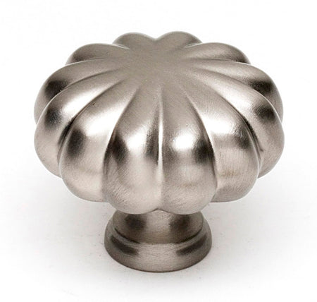 Alno A819-1-SN: 1" Traditional Cabinet Knob - Satin Nickel