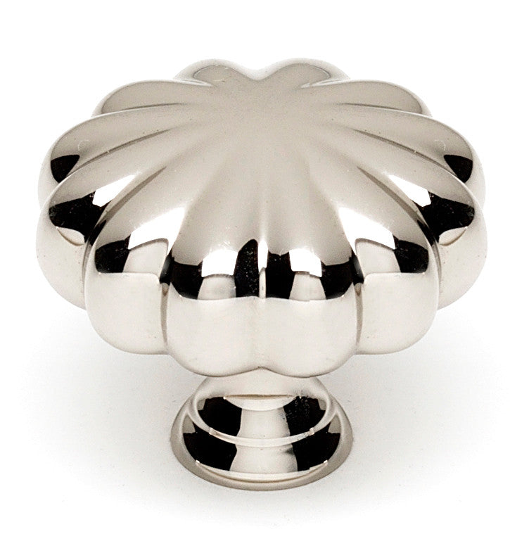 Alno A819-35-PN: 1-1/2" Traditional Cabinet Knob - Polished Nickel