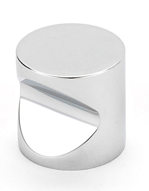 Alno A823-34-PB/NL: 3/4" Contemporary I Cabinet Knob - Unlacquered Brass