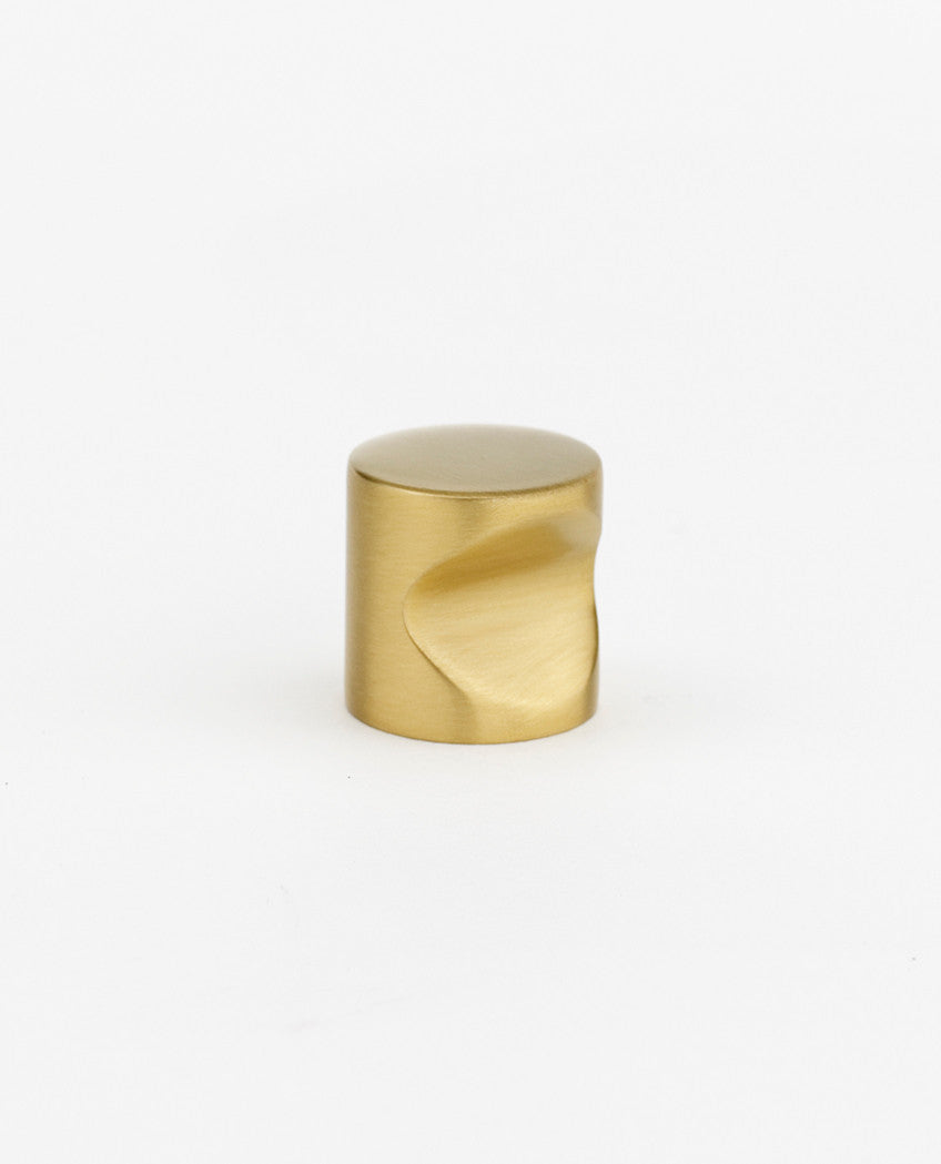Alno A823-34-SB: 3/4" Contemporary I Cabinet Knob - Satin Brass