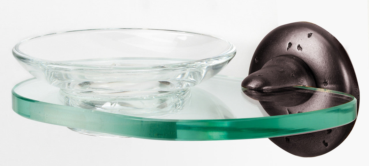 Alno A8230-DKBRZ: Sierra Soap Holder w/Dish - Dark Bronze