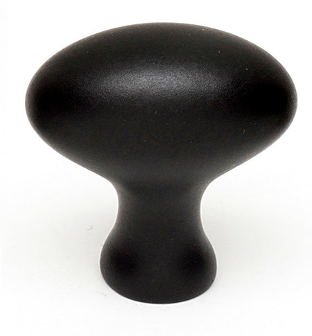 Alno A827-14-MB: 1-1/4" Contemporary Cabinet Knob - Matte Black