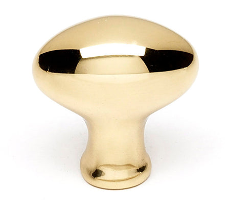 Alno A827-14-PB/NL: 1-1/4" Contemporary Cabinet Knob - Unlacquered Brass