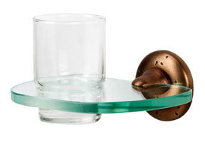 Alno A8270-RSTBRZ: Sierra Tumbler Holder w/Tumbler - Rust Bronze