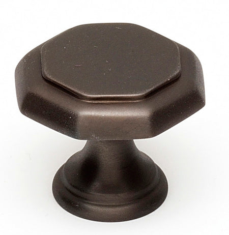 Alno A828-1-CHBRZ: 1" Contemporary Cabinet Knob - Chocolate Bronze