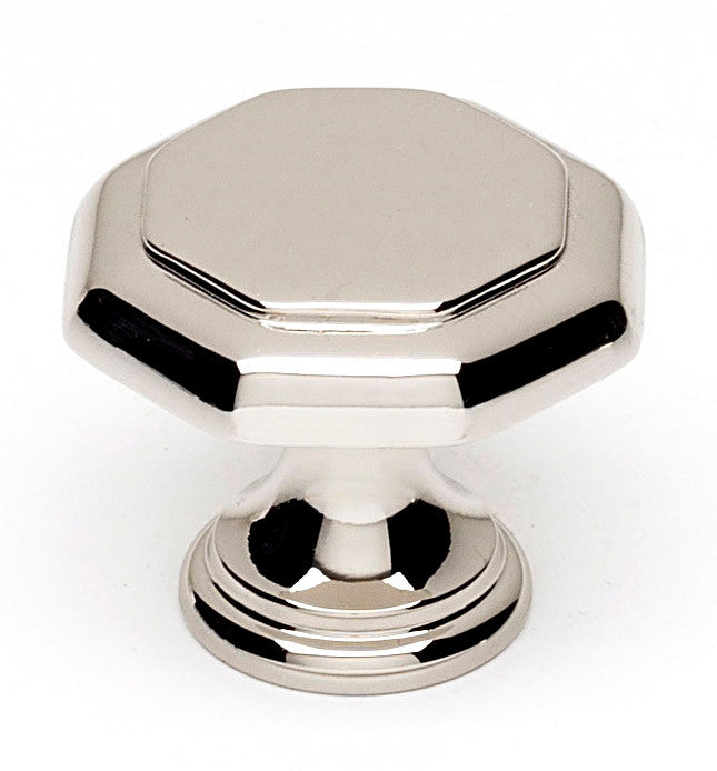 Alno A828-1-PN: 1" Contemporary Cabinet Knob - Polished Nickel
