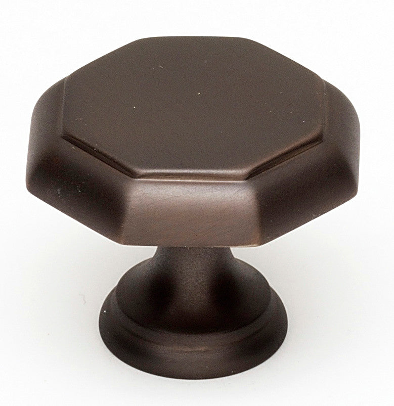 Alno A828-14-CHBRZ: 1-1/4" Contemporary Cabinet Knob - Chocolate Bronze