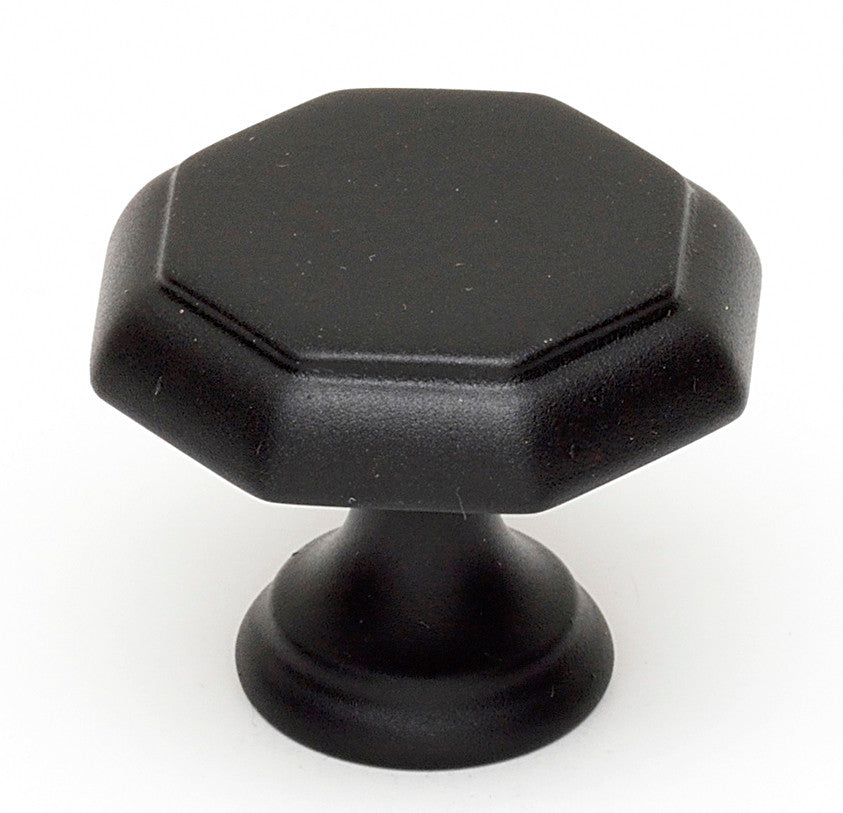 Alno A828-14-MB: 1-1/4" Contemporary Cabinet Knob - Matte Black