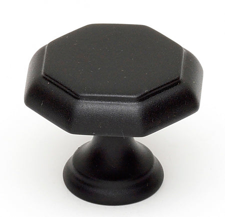 Alno A828-14-MB: 1-1/4" Contemporary Cabinet Knob - Matte Black