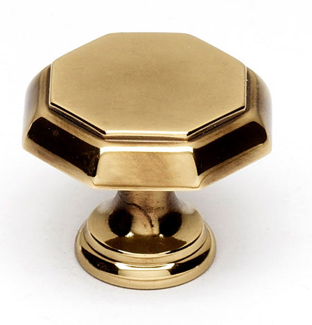 Alno A828-14-PA: 1-1/4" Contemporary Cabinet Knob - Polished Antique