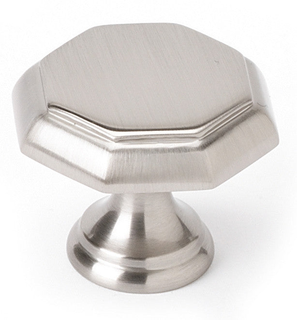 Alno A828-14-SN: 1-1/4" Contemporary Cabinet Knob - Satin Nickel