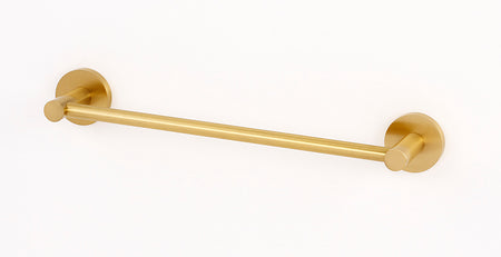 Alno A8320-12-SB: 12" cc Contemporary I Towel Bar - Satin Brass