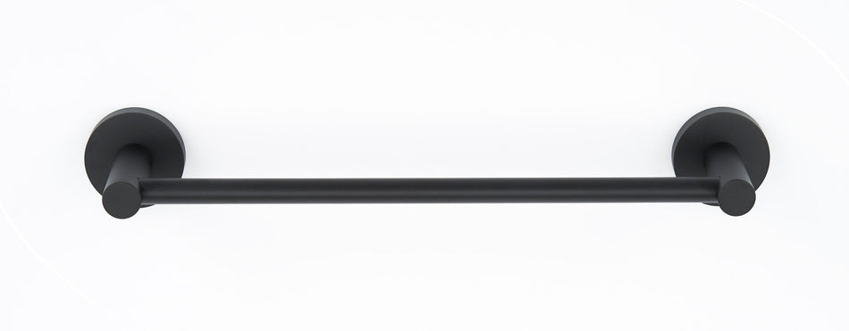 Alno A8320-18-MB: 18" cc Contemporary I Towel Bar - Matte Black