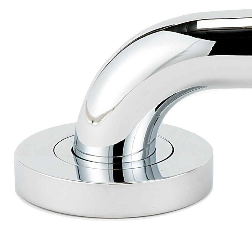 Alno A8324-PC: Contemporary I Grab Bar Mounting Brackets (pair) - Polished Chrome