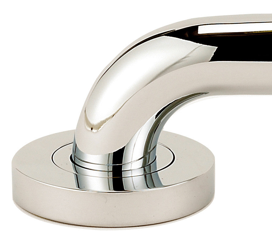Alno A8324-SN: Contemporary I Grab Bar Mounting Brackets (pair) - Satin Nickel