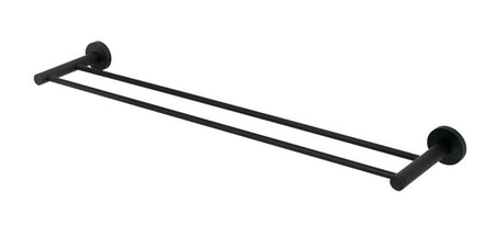 Alno A8325-24-MB: 24" cc Contemporary I Double Towel Bar - Matte Black