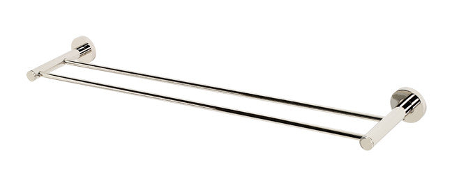 Alno A8325-24-PN: 24" cc Contemporary I Double Towel Bar - Polished Nickel