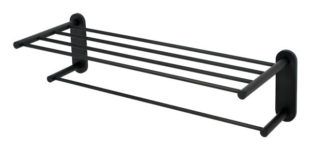 Alno A8326-24-MB: 24" cc Contemporary I Towel Rack - Matte Black
