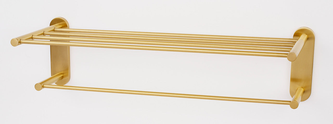 Alno A8326-24-SB: 24" cc Contemporary I Towel Rack - Satin Brass