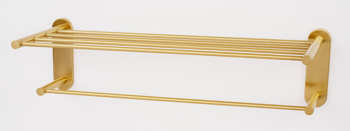 Alno A8326-24-SB: 24" cc Contemporary I Towel Rack - Satin Brass