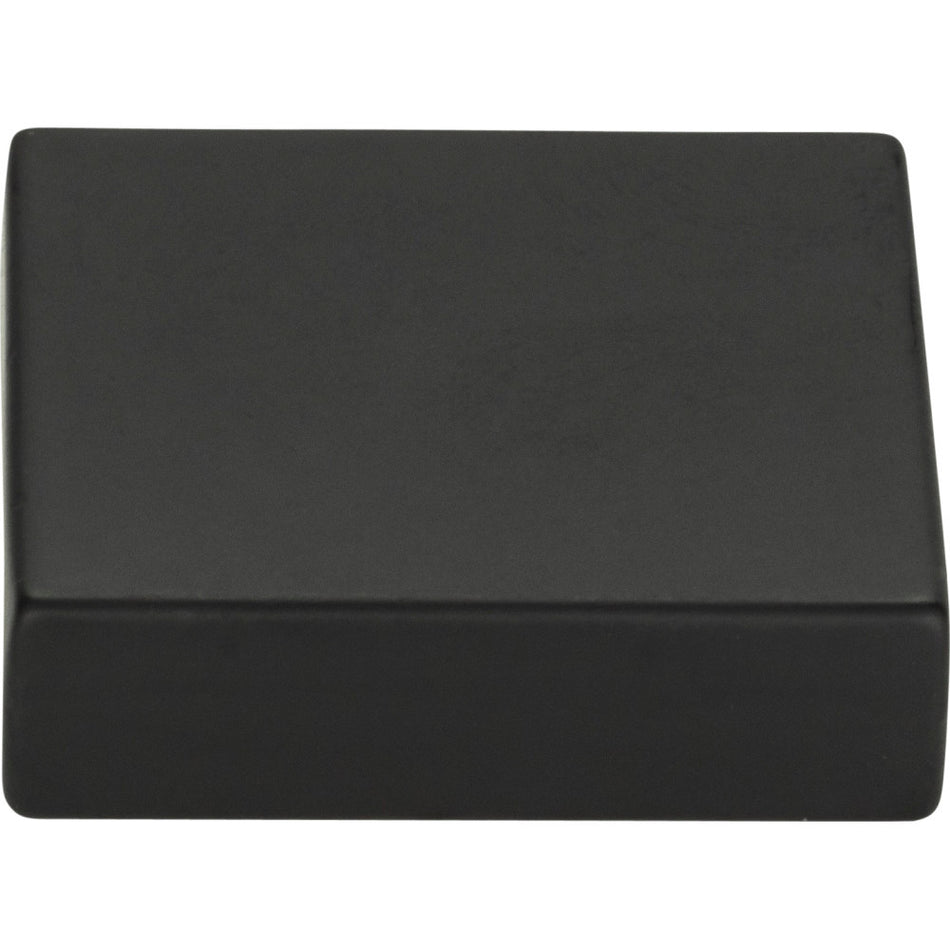Atlas A833-BL: 1-1/4" Thin Square Cabinet Knob - Matte Black
