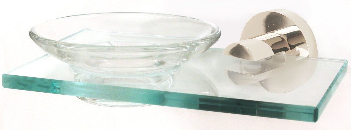 Alno A8330-PB/NL: Contemporary I Soap Dish - Unlacquered Brass
