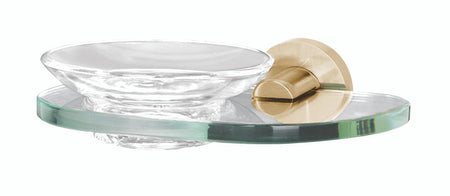 Alno A8330-SB: Contemporary I Soap Holder w/Dish - Satin Brass